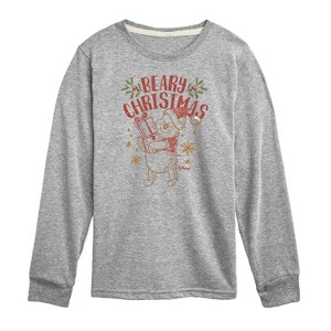Boys' - Winnie the Pooh - Pooh Wishes A Beary Christmas Long Sleeve Graphic T-Shirt - 1 of 4