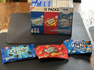 Nabisco Munch Packs, Assorted, 12 Packs