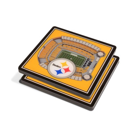 Nfl Pittsburgh Steelers 3d Stadium View Coaster : Target