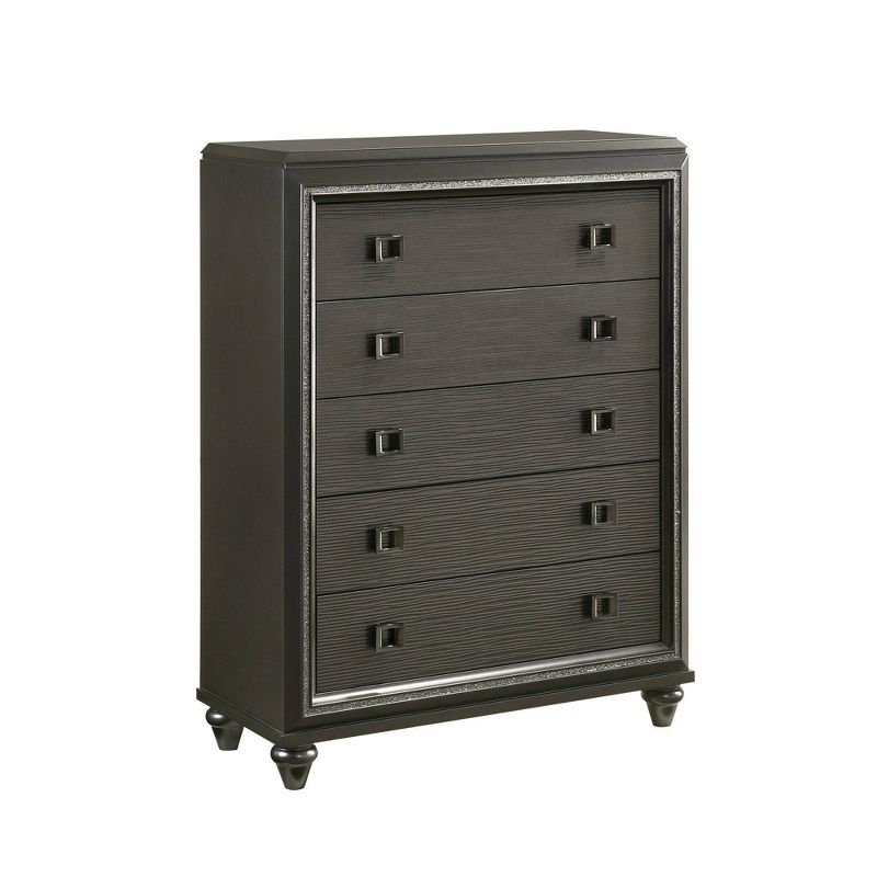 Farris 5 Drawer Chest Black - Picket House Furnishings, 1 of 14