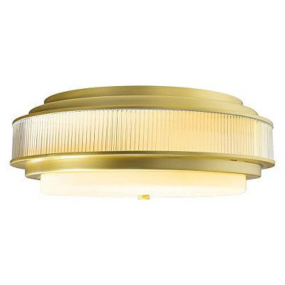 CWI Lighting Valdivia 5 Light Satin Gold Flush Mount