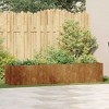 vidaXL Planter Rusty Weathering Steel 78.7"x15.7"x15.7" for Garden Patio Outdoor Space - 4 of 4