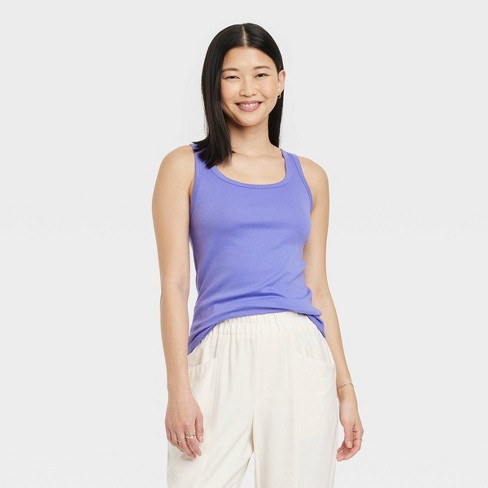 Women's Slim Fit Tank Top - New : Target