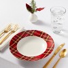 16oz 4pk Porcelain Plaid Dinner Bowls - Threshold™ - 2 of 3