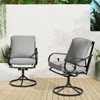 EROMMY Patio Swivel Chair Set Of 2, Outdoor Dining Chairs With Cushions, 360° Swivel Rocker Patio Chairs For Porch, Deck, And Garden - 3 of 4