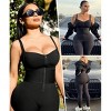 SHAPELLX Jumpsuits for Women Tummy Control One Piece Outfit Yoga Athletic Rompers Sleeveless Bodycon Shapewear—Black 38 - 2 of 3