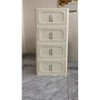Lyngins 3 Tier Folding Storage Cabinet with Magnetic Door,Bathroom Cabinet with Wheels for Living Room,Bathroom - 2 of 4