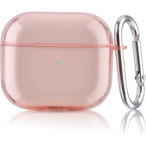 Worryfree Gadgets Case Compatible with AirPods 3 Case Generation 3 Cover Soft Clear TPU Transparent Protective Shockproof Case Designed with Keychain - 1 of 4