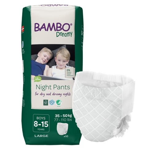 Bambo Dreamy Potty Training Night Pants For Boys Ages 8-15, 10