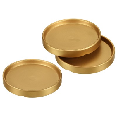 Unique Bargains Indoor Glazed Ceramic Plant Pot Saucers 3 Pc