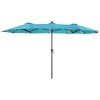 Sonkuki 13 x 7.2ft Solar-Powered Double-Sided Patio Umbrella with Large Canopy Outdoor Table Umbrella for Garden, deck and pool - 2 of 4