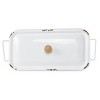 Distressed Rectangle Canister Metal & Wood - Foreside Home & Garden - 4 of 4