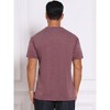INSPIRE CHIC Men's Crew Neck Short Sleeve Solid Color Retro Style Casual T-Shirts - 3 of 4
