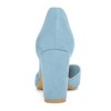 Allegra K Women's Ankle Tie Point Toe High Block Heel Dress Pumps - 3 of 4