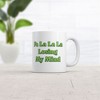 Crazy Dog T-Shirts Fa La La La Losing My Mind Mug Funny Sarcastic Christmas Carol Novelty Coffee Cup-11oz - 2 of 4