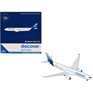 Airbus A330-300 Commercial Aircraft "Discover Airlines" (D-AIKK) White with Blue Tail 1/400 Diecast Model by GeminiJets - 1 of 3