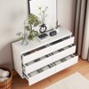 6 Drawer Dresser Storage Cabinet, Modern Wood Sideboard Buffet with Concealed Handles for Bedroom, Living Room, Entryway - 3 of 4