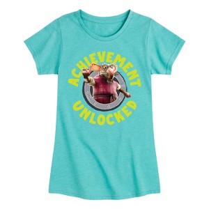 Girls' - Teenage Mutant Ninja Turtles - Battle Tycoon Achievement Unlocked Fitted Short Sleeve Graphic T-Shirt - 1 of 4