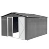 NicBex 10ft�12ft Outdoor Storage Sheds Metal Garden Sheds for Garden Tools, Bikes, Durable and Weather-Resistant - 3 of 4