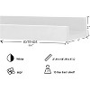 Kiera Grace (Set of 2) 44" Kaylen Floating Shelves White: MDF Ledge Design, No Assembly, Wall Mount - 2 of 4