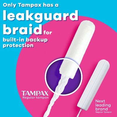 Tampax Regular Light Absorbency Tampons - 77ct