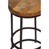 The Urban Port 24" Mango Wood Counter Height Barstool with Iron Base Brown/Black - 3 of 4