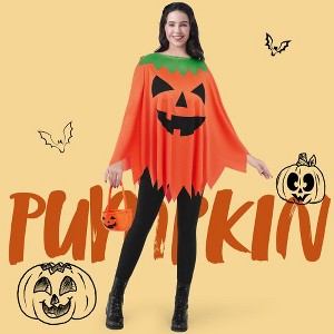 Joyfy Pumpkin Cape Halloween Costume for Adult  White Ghost Cape Costume for Halloween Dress Up Party - 1 of 4