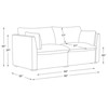 Spruce & Spring Power Reclining Sectional Sofa Couch, Cream-Loveseat - 3 of 4