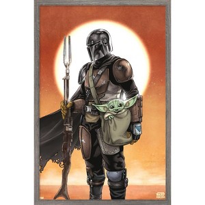 Trends International Star Wars: The Mandalorian - Manga Duo Framed Wall Poster Prints - 1 of 4