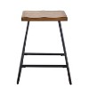 Steve Silver Co. 24" Set of 2 Landon Counter Height Barstool Honey: Iron Base, Unupholstered - 4 of 4