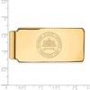 Black Bow Jewelry 10k Yellow Gold Southern Illinois Salukis NCAA Money Clip - 2 of 3