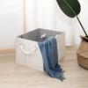 WeThinkStorage 2pk Foldable Organizing Storage Bins with Rope Handle - 3 of 4
