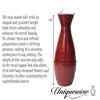 Uniquewise 24" Tapered Cylindrical Tall Bamboo Floor Vase with Flared Trumpet Top Decorative Accent for Dried Flowers Pampas Grass and Branches - 3 of 4