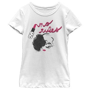 Girl's Cruella No Rules Fashion Sketch T-Shirt - 1 of 4