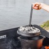 Petromax Professional Lid Lifter for Dutch Ovens, Outdoor Camping Utensil for Handling Hot Campfire Cookware Lids, 14" Long, Steel and Wood, Clamping - 4 of 4