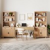 6-Tier Freestanding Wood Bookcase with Doors, Drawer & Open Shelves - Storage Cabinet for Living Room, Home Office & Bedroom Display - 4 of 4