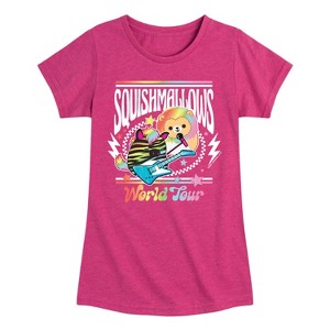 Girls' - Squishmallows - World Tour Fitted Short Sleeve Graphic T-Shirt - 1 of 4