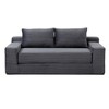 GDFStudio Saphira Modern 73'' Convertible Corduroy Upholstered 3-Seater Sofa Bed with 3 Pillows - 3 of 4