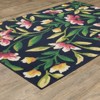 Captiv8e Designs Hilo Floral Garden Navy Indoor/Outdoor Rug - 2 of 4