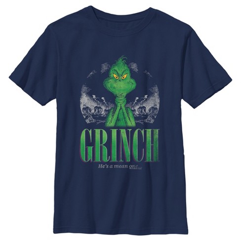 Dr. Seuss Christmas The Grinch You're a Mean One Portrait T-Shirt Target