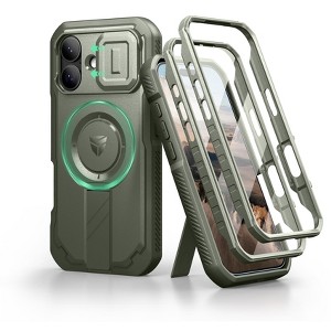 Dexnor for iPhone 17 Case with Slide Camera Cover & Adjustable Kickstand & Built-in Screen Protector - 1 of 3
