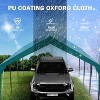 Carport Heavy Duty Car Canopy UV Resistant Waterproof Portable Garage for Car, Boat, Party, Storage Shed - 4 of 4