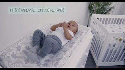 Blush Pink and White Daisy Minky Changing Pad Covers, 3-Pack