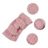 Unique Bargains Girl's Soft And Breathable Solid Bow Headbands 6.10"x3.35" 1 Pc - 3 of 4