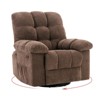 TROPOW Rocking Recliner Chair,360° Swivel,30° Rocking,135° Tilt,Chenille Upholstery,Q235 Steel Frame Glider Nursery Chair for Small Spaces - 4 of 4