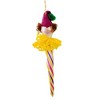 Italian Ornaments 8.5 Inch Purple & Yellow Icicle Clown Face Circus Italian Christmas Ornament Tree Ornaments - 3 of 4