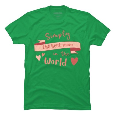 Men's Design By Humans Mother's Day Simply the Best Mom Banner By BoogieCreates T-Shirt