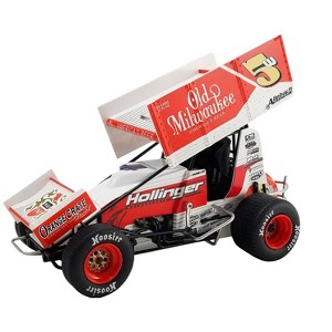 Winged Sprint Car #5W Lucas Wolfe "Old Milwaukee" Allebach Racing "World of Outlaws" (2024) 1/18 Die Cast Model Car by ACME - 1 of 4