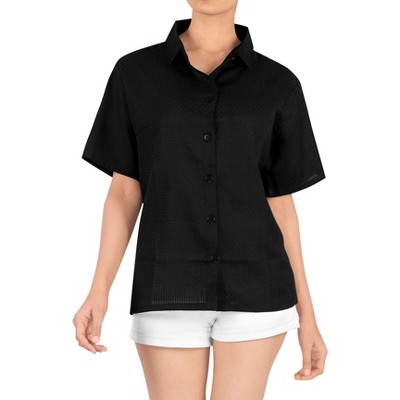 LA LEELA Button Down Shirt Short Sleeve Tropical Vacation Button Up Casual Blouses Summer Party Elegant Holidays Outdoor Funky Shirt s