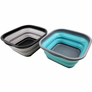 SAMMART 5.5L (1.4 Gallons) Set of 2 Collapsible Tub - Foldable Dish Tub - 1 of 4